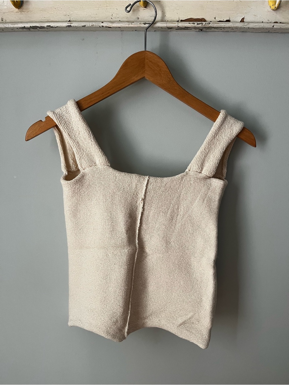 Pearle Knits Chubby Tank in Ivory
